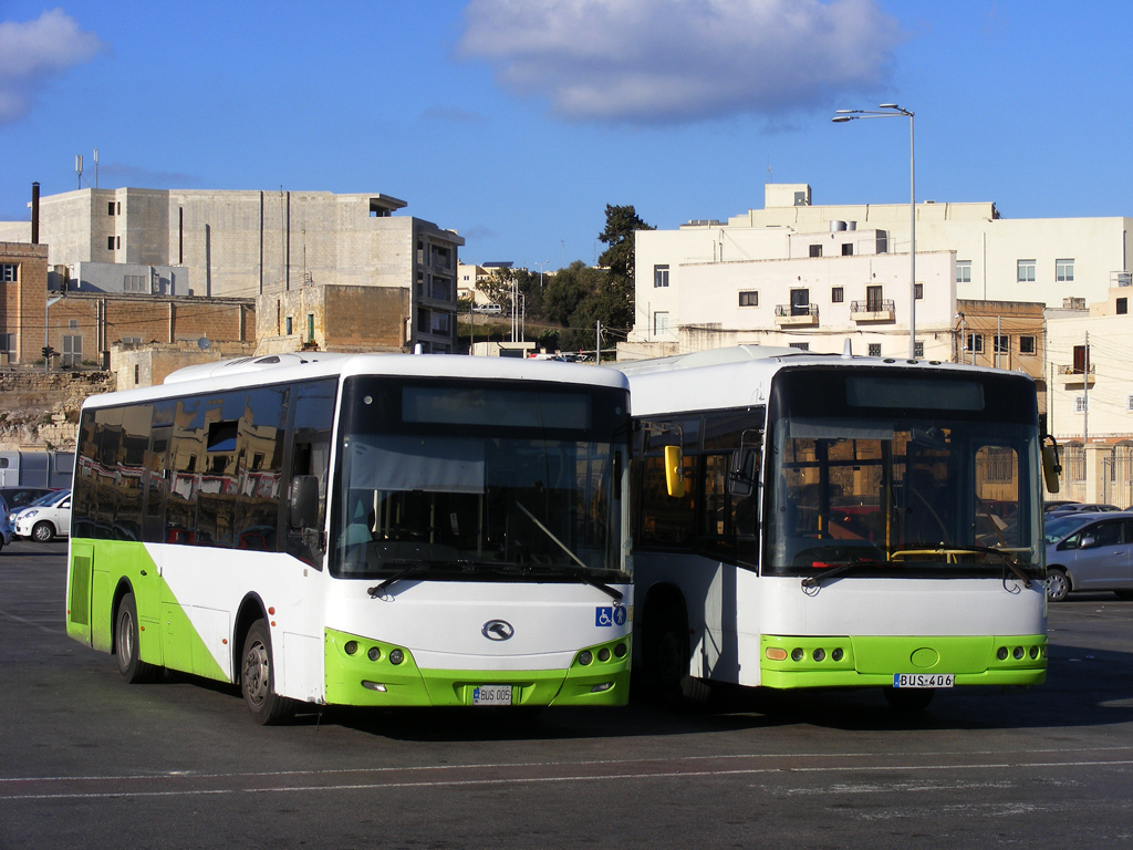 Malta, King Long XMQ6900J # BUS 005; Malta, King Long XMQ6113 # BUS 406