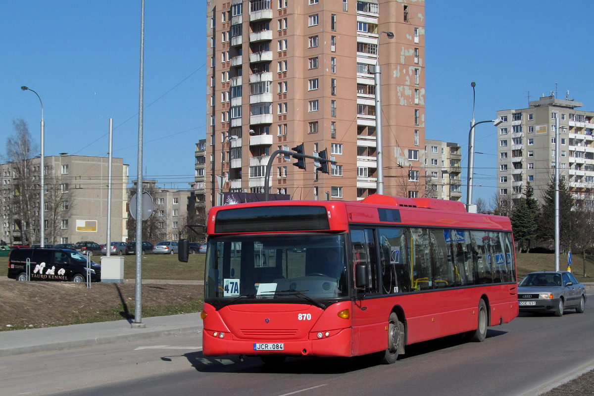 Kaunas, Scania OmniCity CN230UB 4x2EB # 870