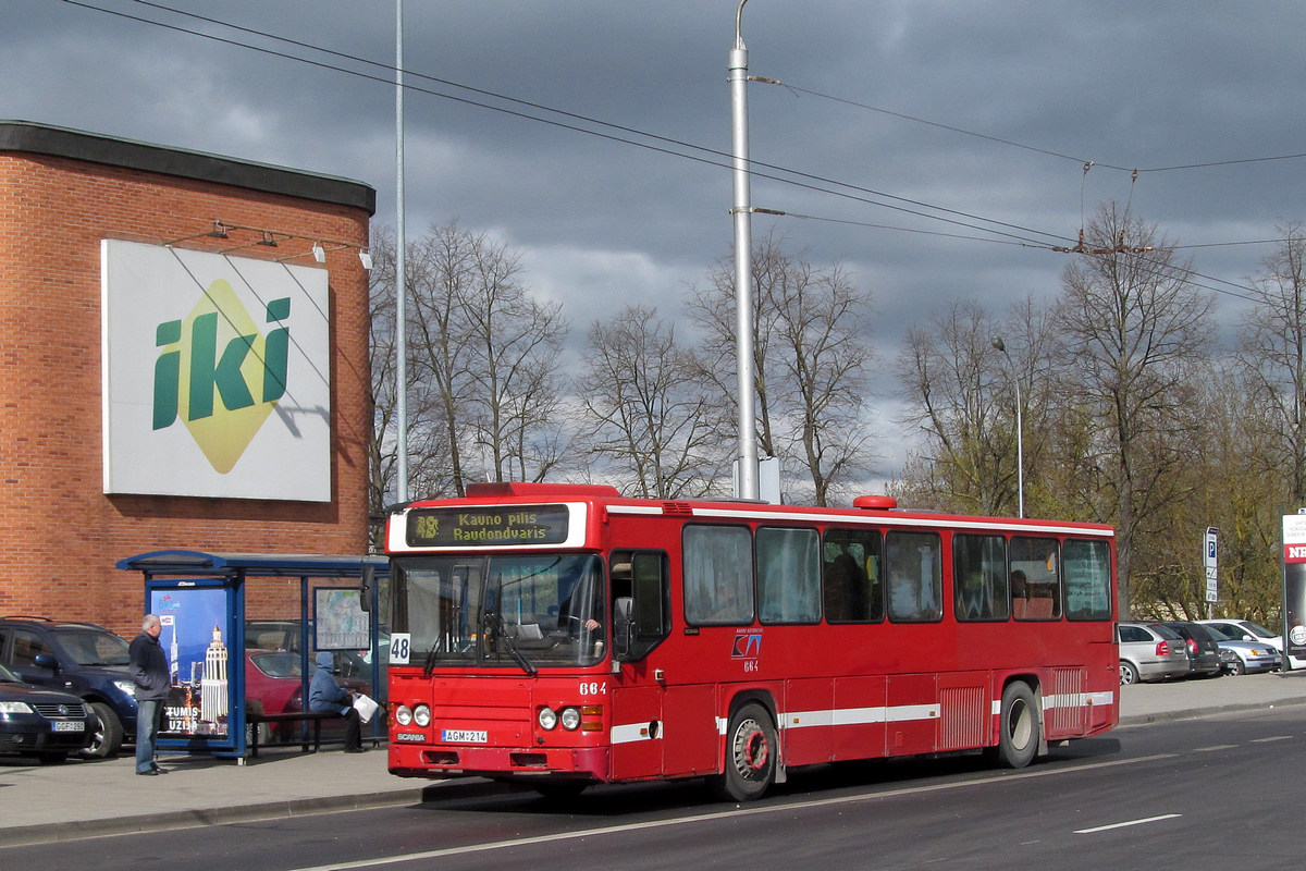 Kaunas, Scania CN113CLB # 664