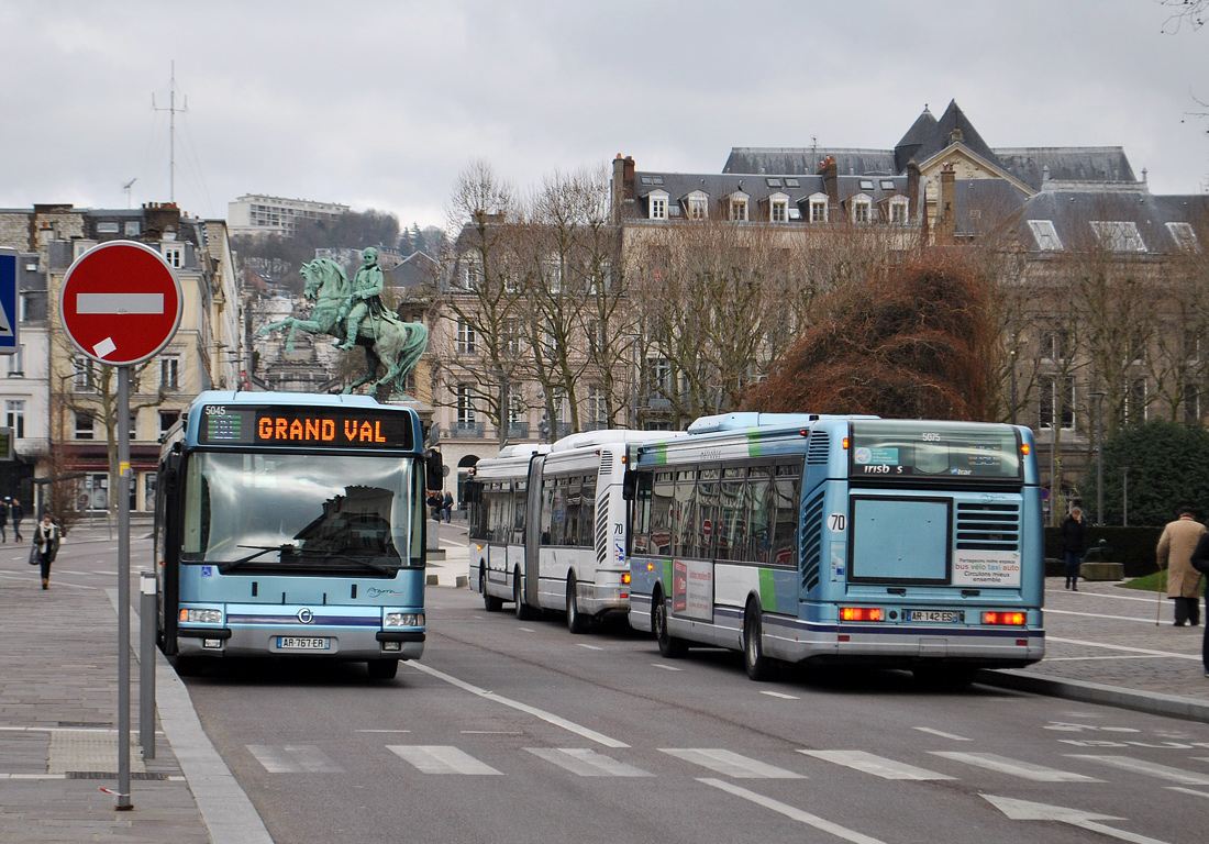Rouen, Irisbus Agora S # 5075; Rouen, Irisbus Agora S # 5045
