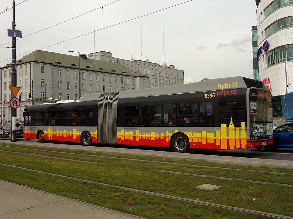 Warsaw, Solaris Urbino III 18 Hybrid # 8396