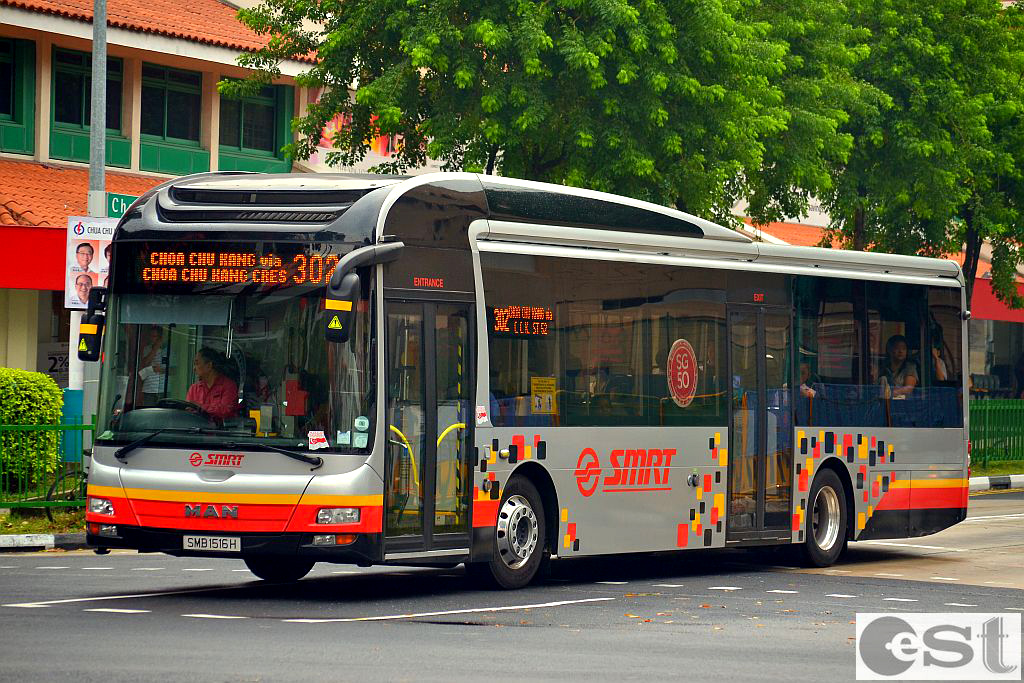 新加坡共和国, Gemilang (MAN A22 Lion's City NL323F) # SMB 1516 H