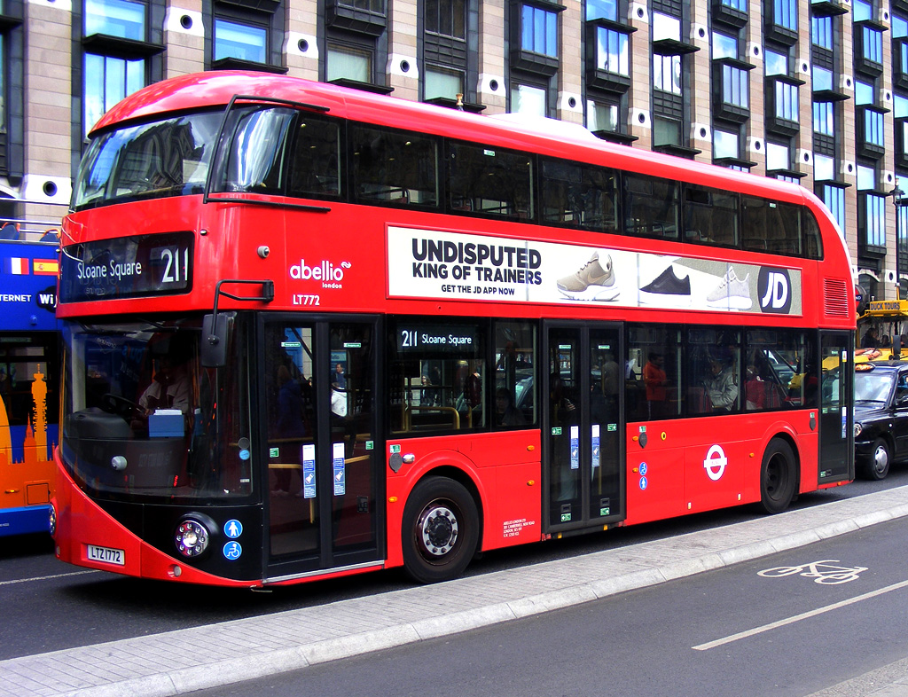 London, Wright New Bus for London # LT772