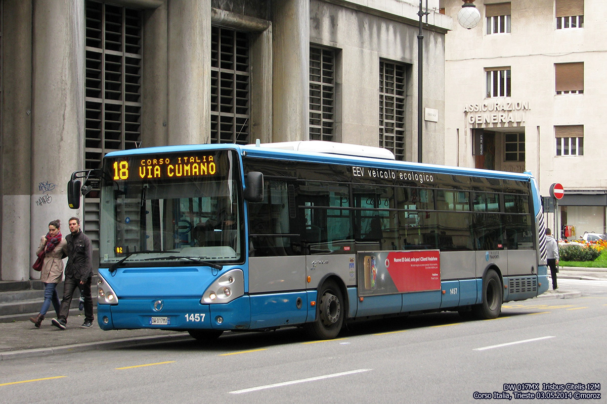 Trieste, Irisbus Citelis 12M # 1457