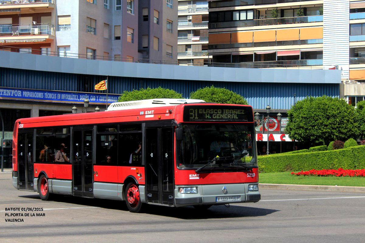 Valencia, Hispano Citybus E (Renault Agora S) # 5210