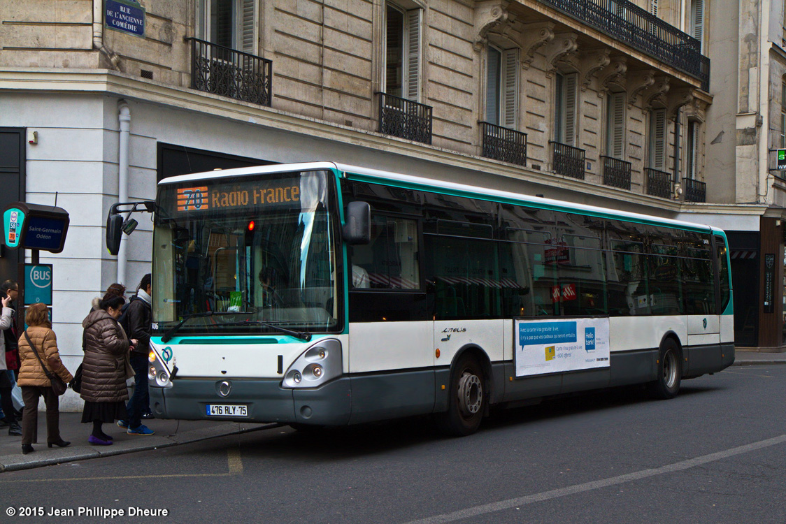Paris, Irisbus Citelis Line No. 3406