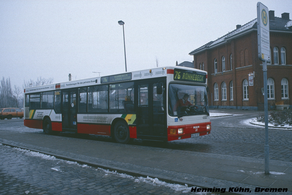 Bremen, MAN A10 NL202 Nr. 4302