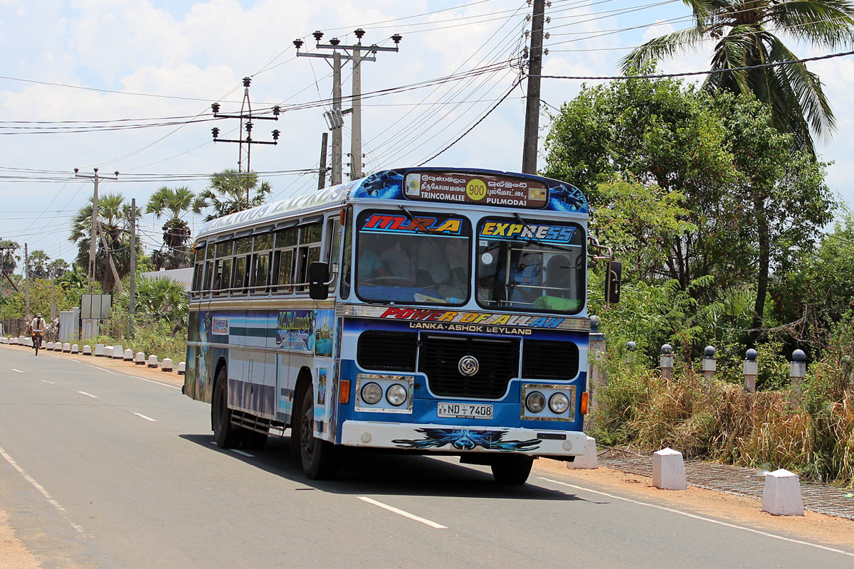 Trincomalee, Lanka Ashok Leyland č. ND-7408