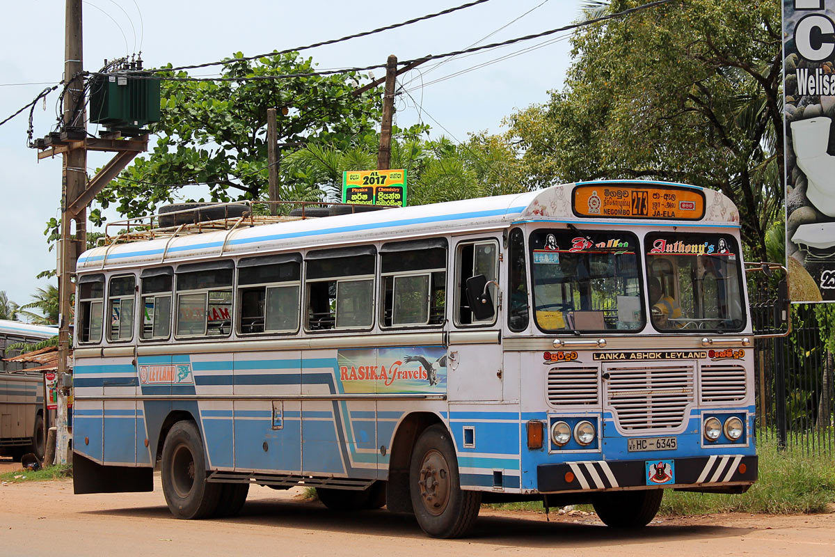 Negombo, Lanka Ashok Leyland č. NC-6345