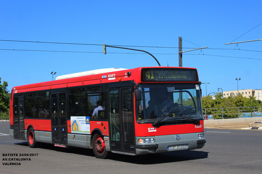 Valencia, Hispano Citybus E (Irisbus Agora S) # 5309