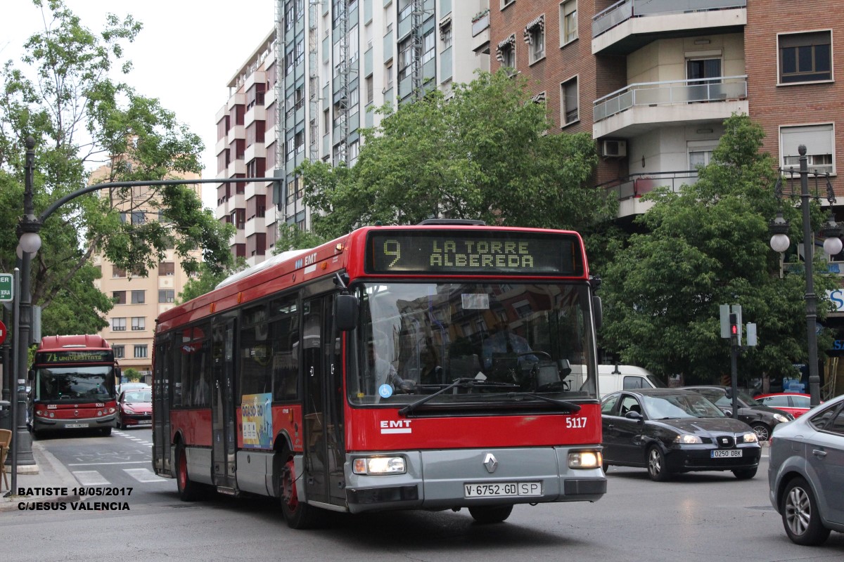 Valencia, Hispano Citybus E (Renault Agora S) č. 5117