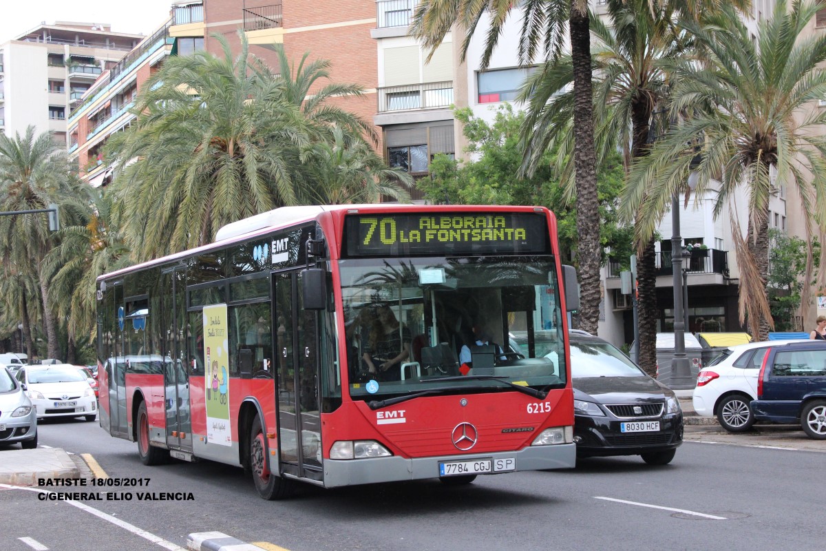 Valencia, Mercedes-Benz O530 Citaro (Spain) č. 6215
