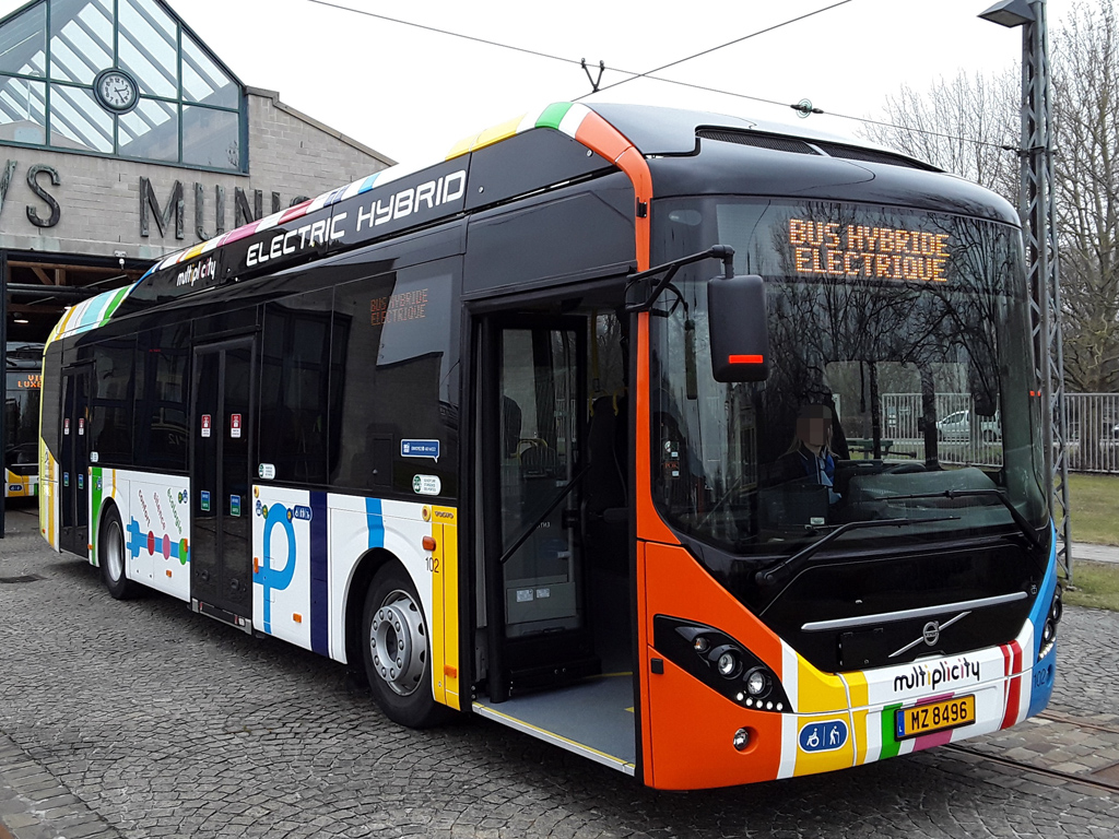 Luxembourg-ville, Volvo 7900 Electric Hybrid # 102