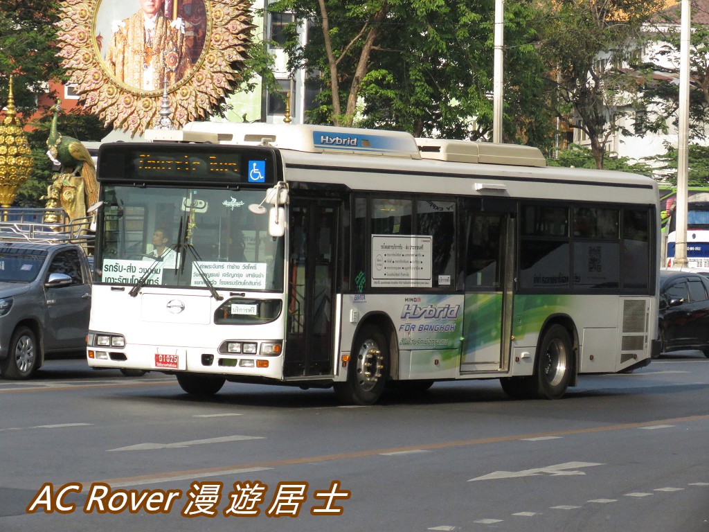 Bangkok, Hino Blue Ribbon City Hybrid BJG-HU8JLFP # 01025