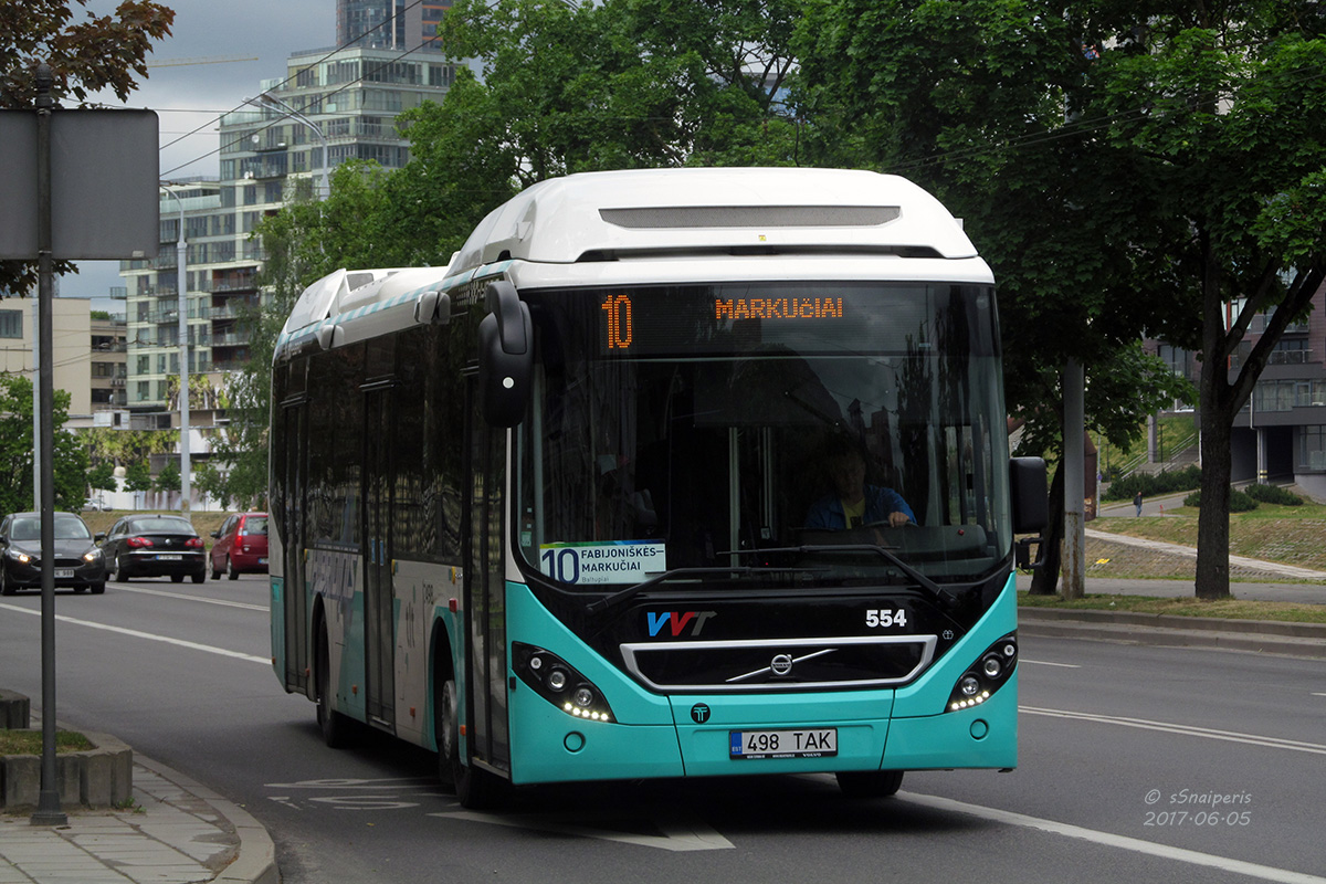 Vilnius, Volvo 7900 Hybrid # 554