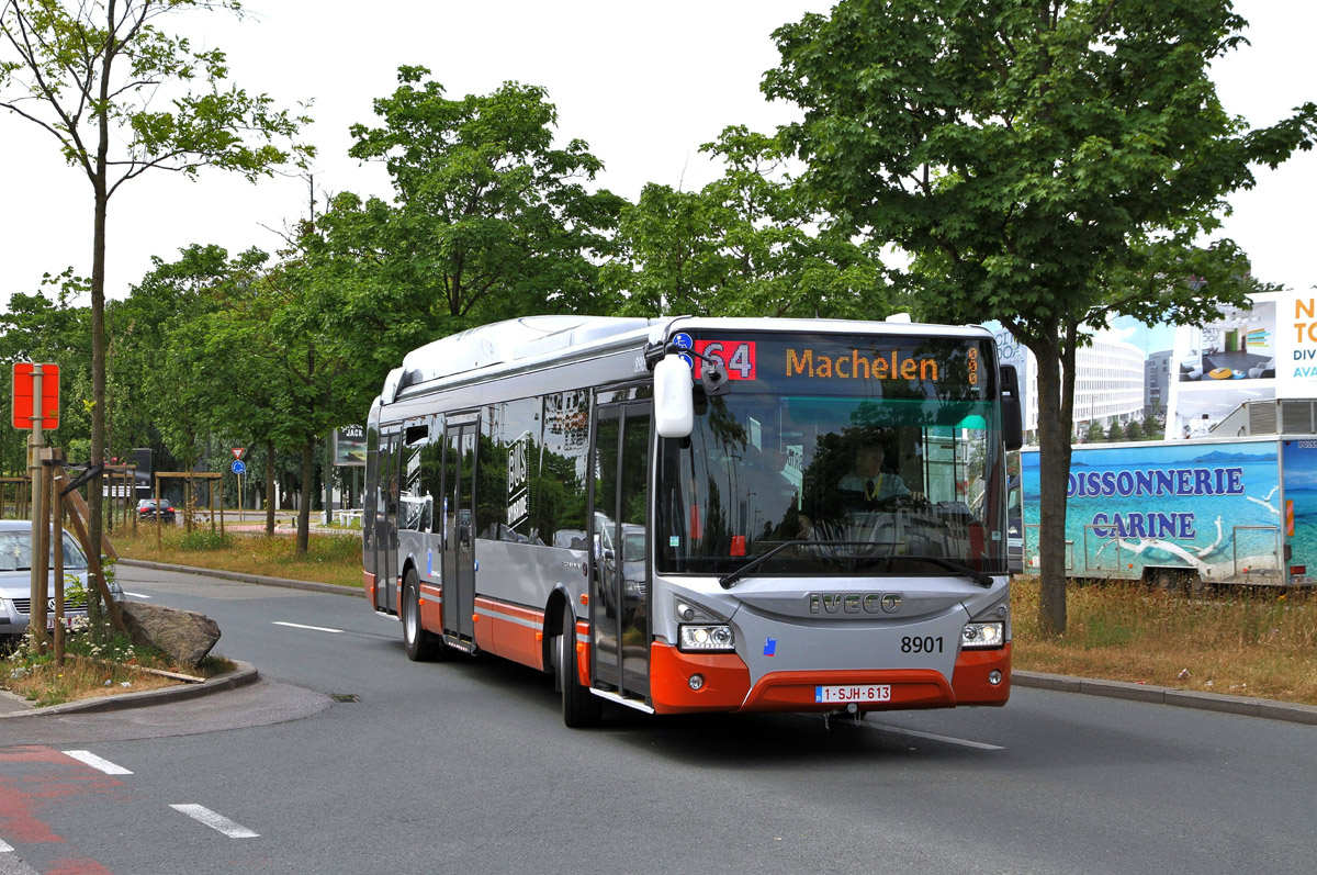 Брусель, IVECO Urbanway 12M Hybrid № 8901