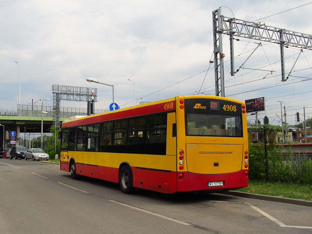 Warschau, Jelcz M121I4 Nr. 4908