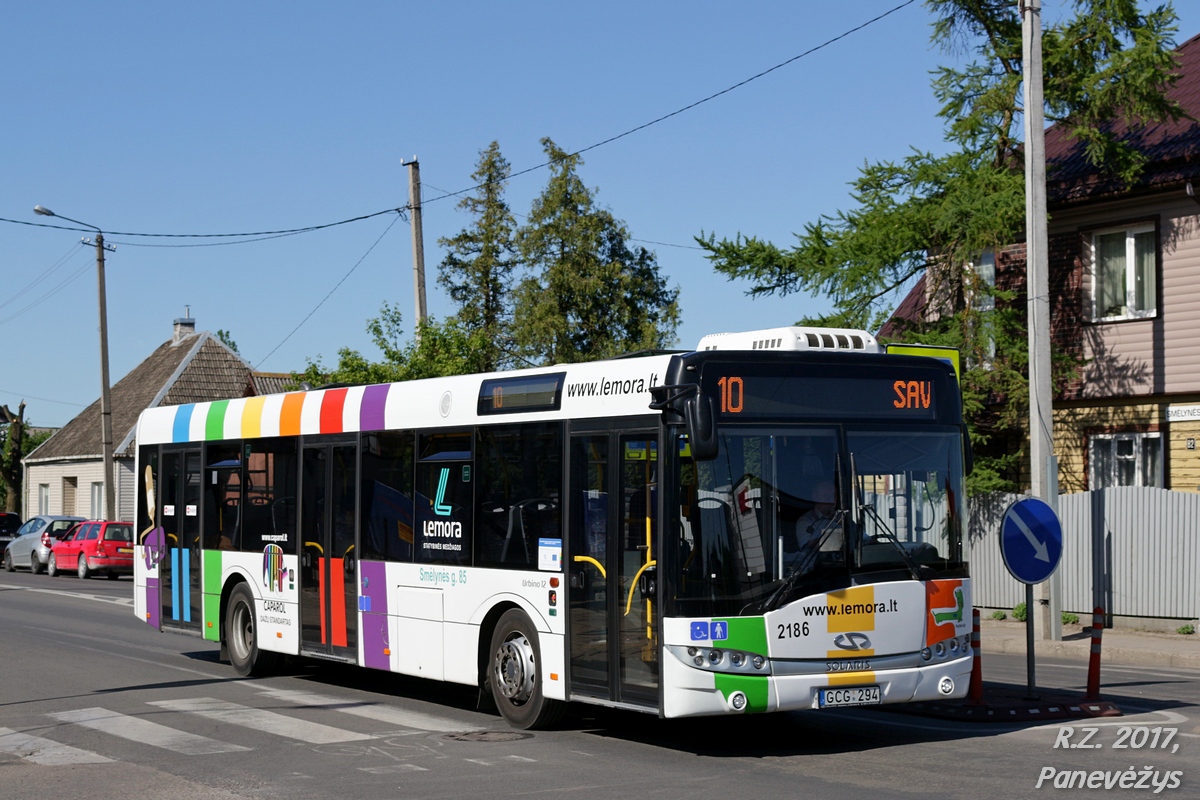 Panevėžys, Solaris Urbino III 12 Hybrid # 2186