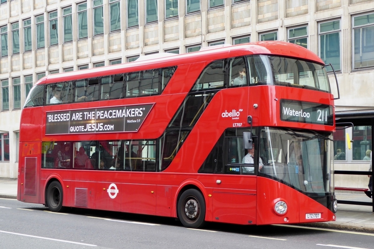 London, Wright New Bus for London # LT707