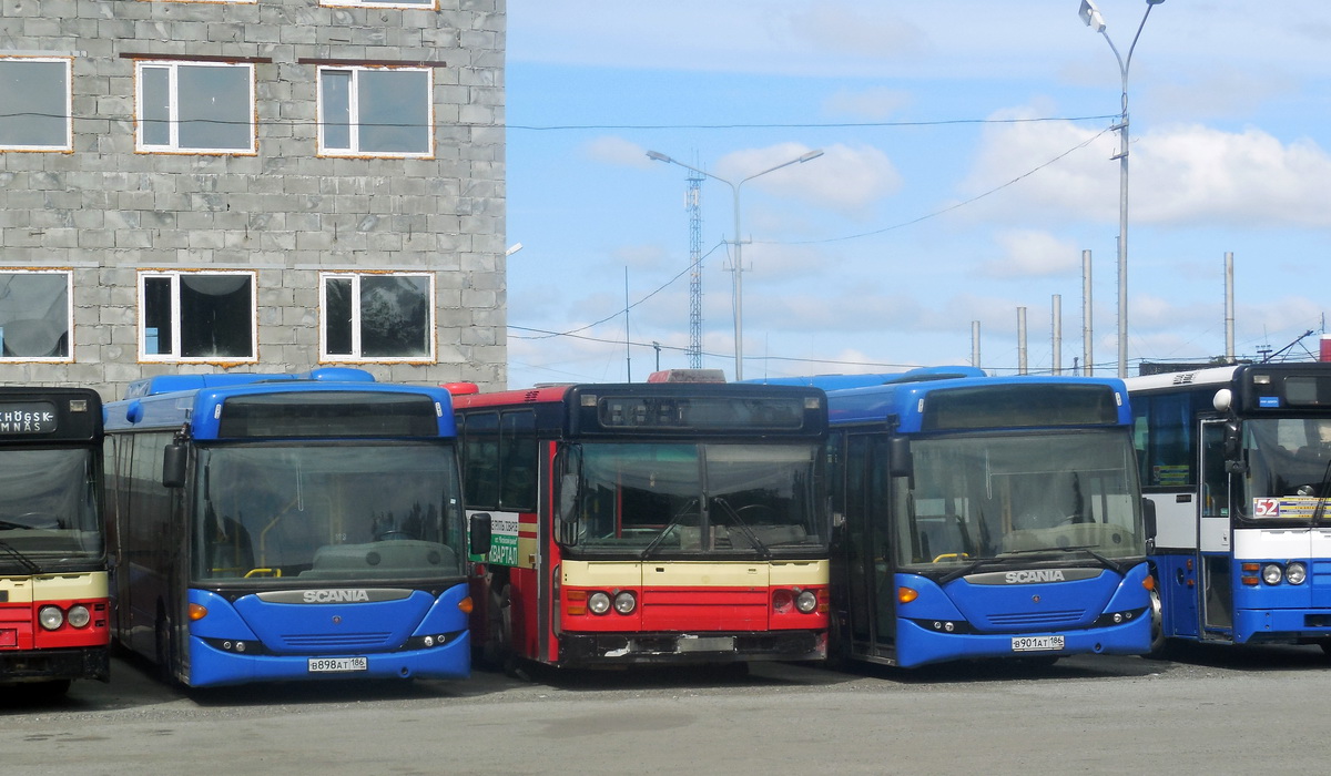 Surgut, Scania CR112 # АУ 661 86; Surgut, Scania OmniLink CK95UB 4x2LB # В 899 АТ 186; Surgut, Scania CN112CL # АУ 674 86; Surgut, Scania OmniLink CK95UB 4x2LB # В 901 АТ 186; Surgut, Scania CK113CLB # Е 365 АР 186; Surgut — Miscellaneous photos