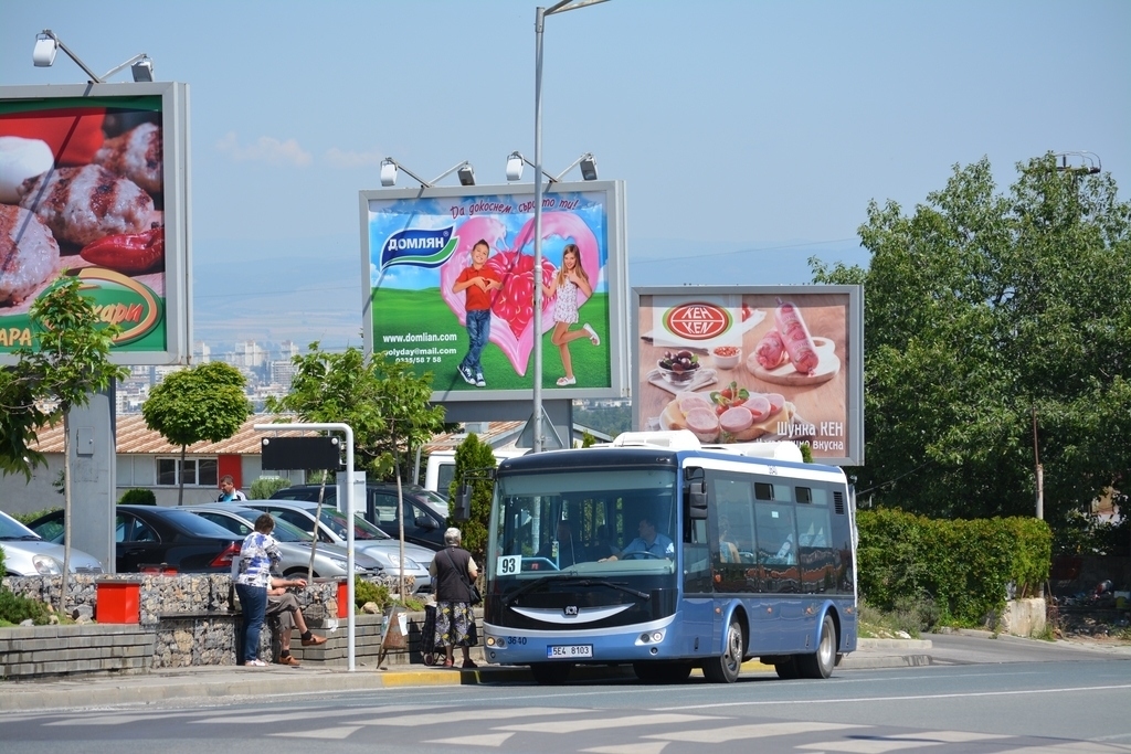 Sofia, SOR EBN 8 № 3640; Sofia — Electric buses on tests in Sofia