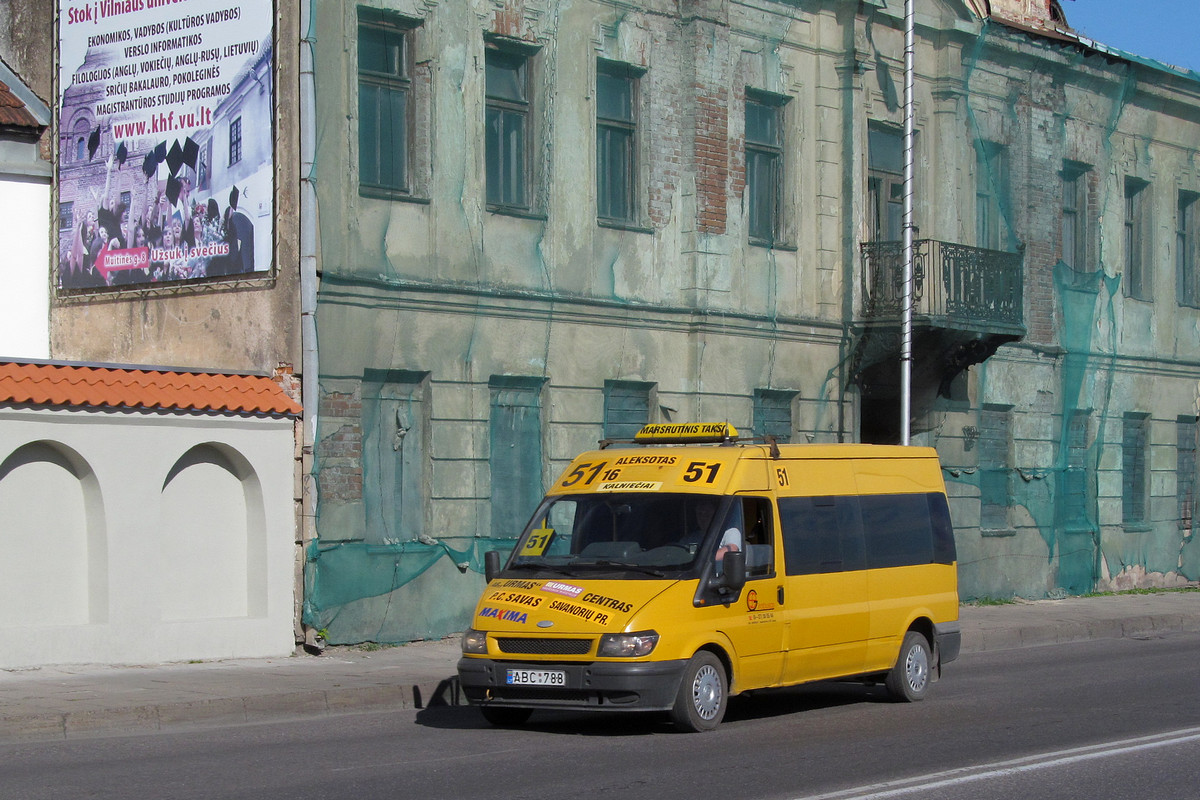 Kaunas, Ford Transit 85T300 nr. ABC 788