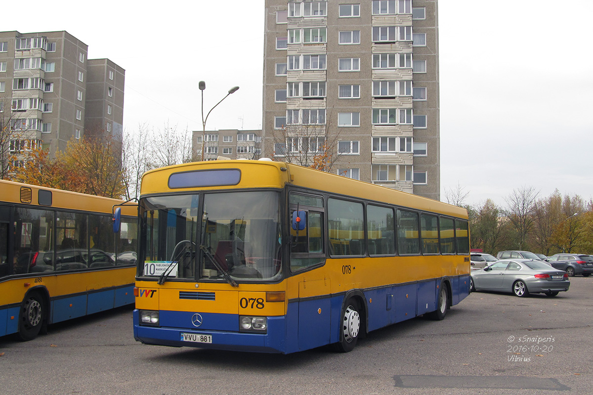 Vilnius, Mercedes-Benz O405 №: 078