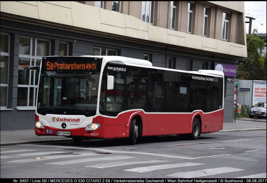 Wien, Mercedes-Benz Citaro C2 No. 6407