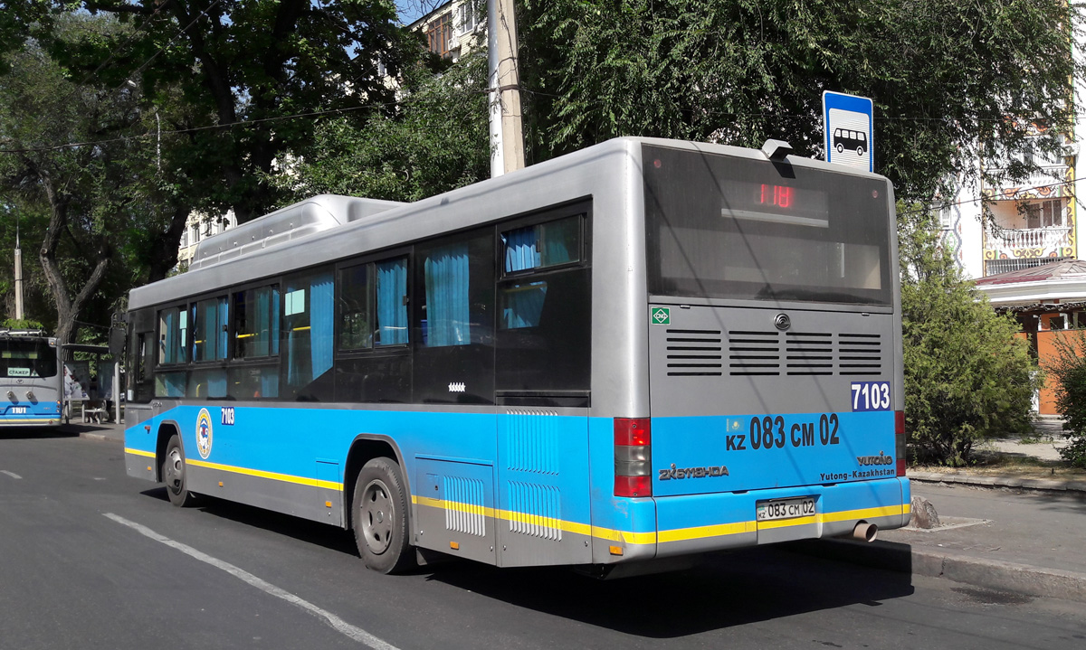 Almaty, Yutong-Kazakhstan ZK6118HGA č. 7103