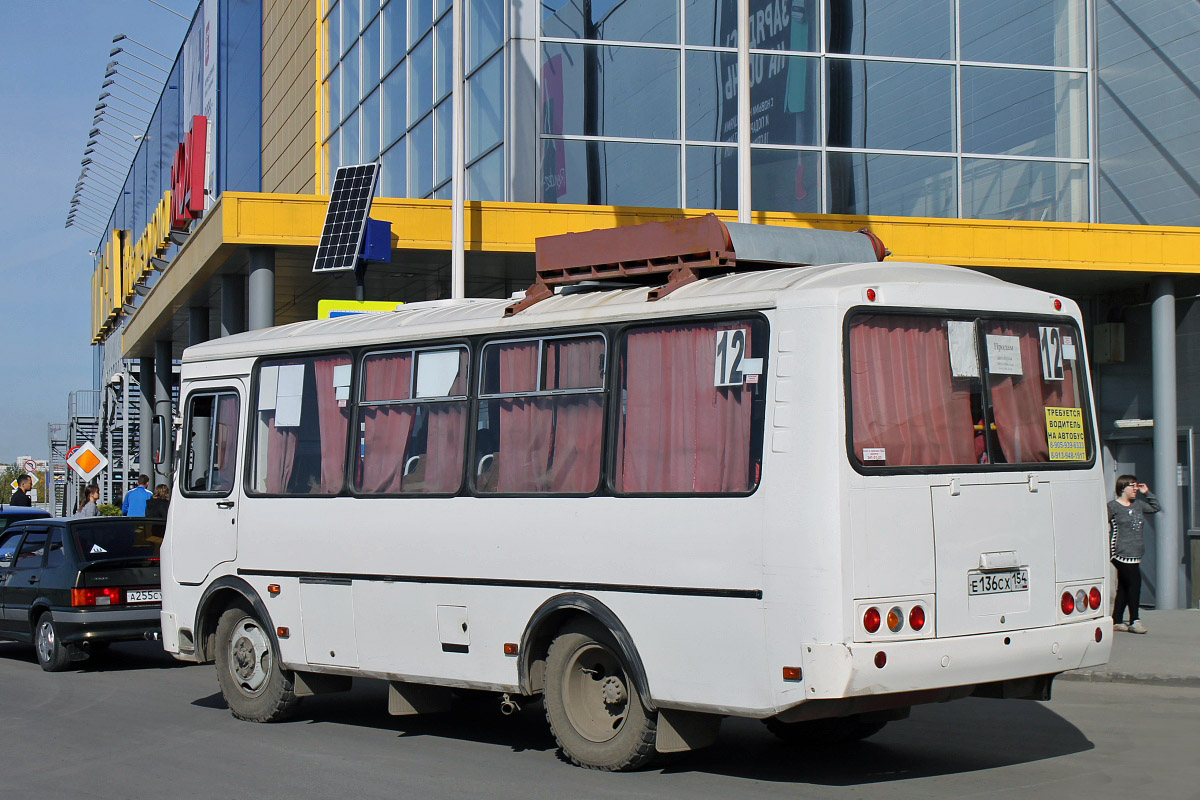 Новосибирск, ПАЗ-32054 (40, K0, H0, L0) № Е 136 СХ 154