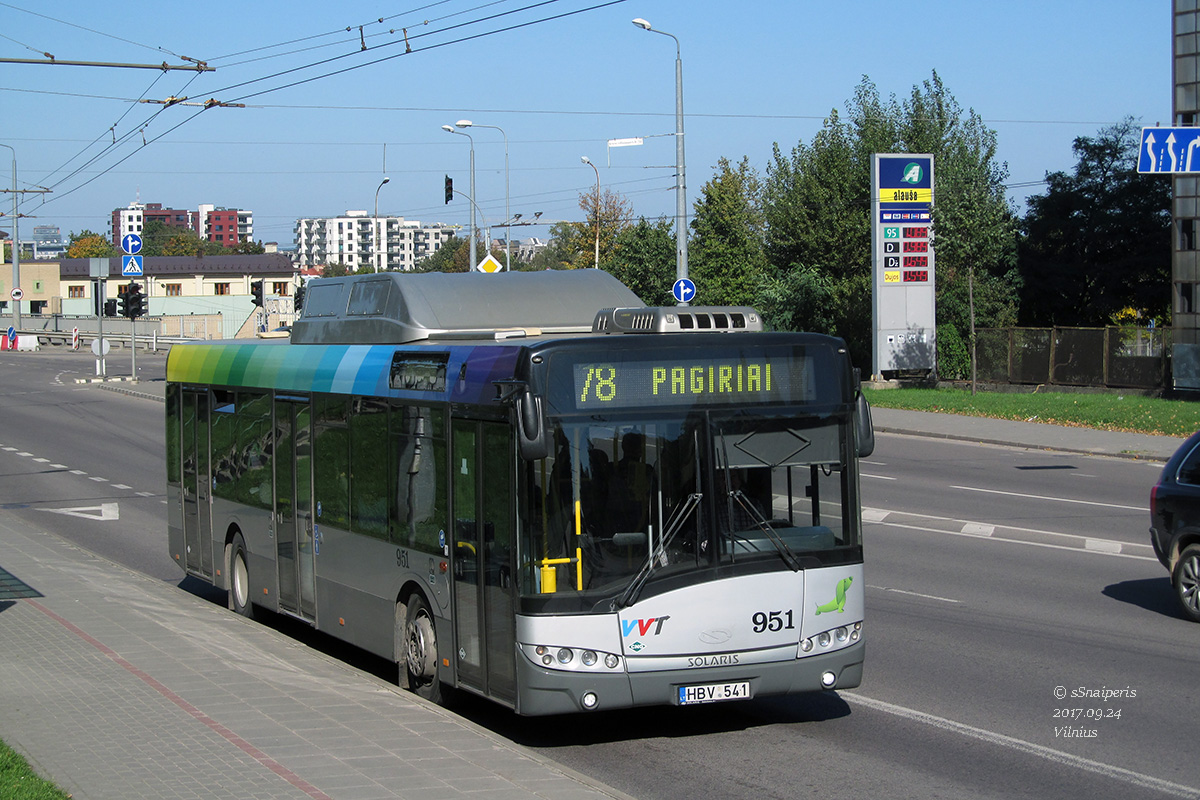 Vilnius, Solaris Urbino III 12 CNG №: 951