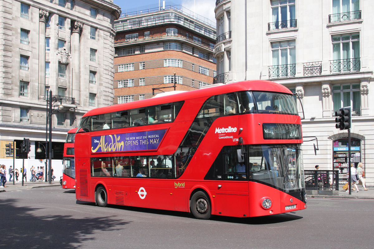 London, Wright New Bus for London # LT38