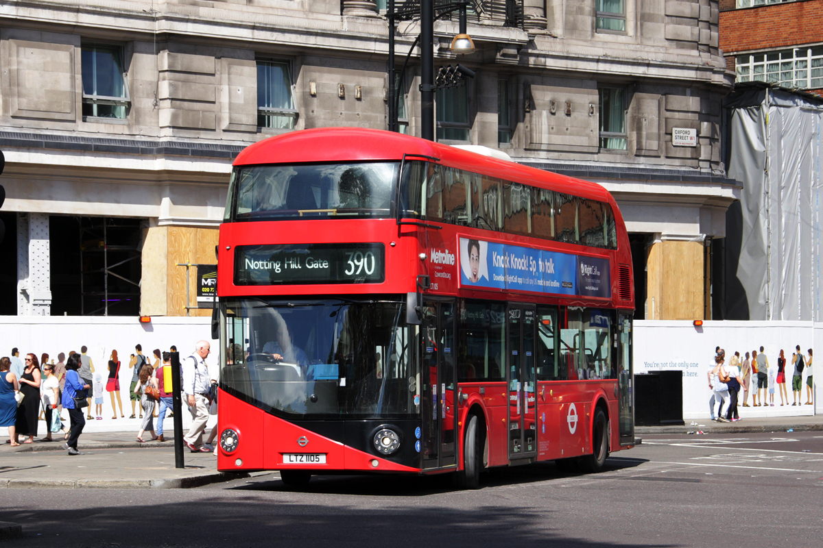London, Wright New Bus for London # LT105