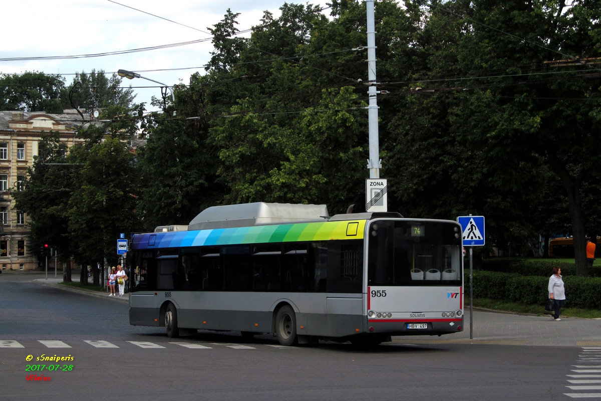 Вильнюс, Solaris Urbino III 12 CNG № 955