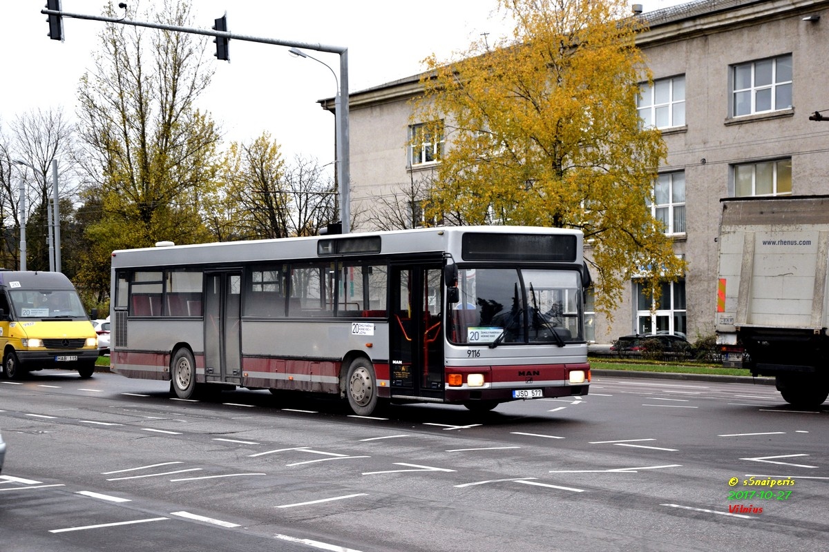 Vilnius, MAN A12 EL262 Nr. 9116