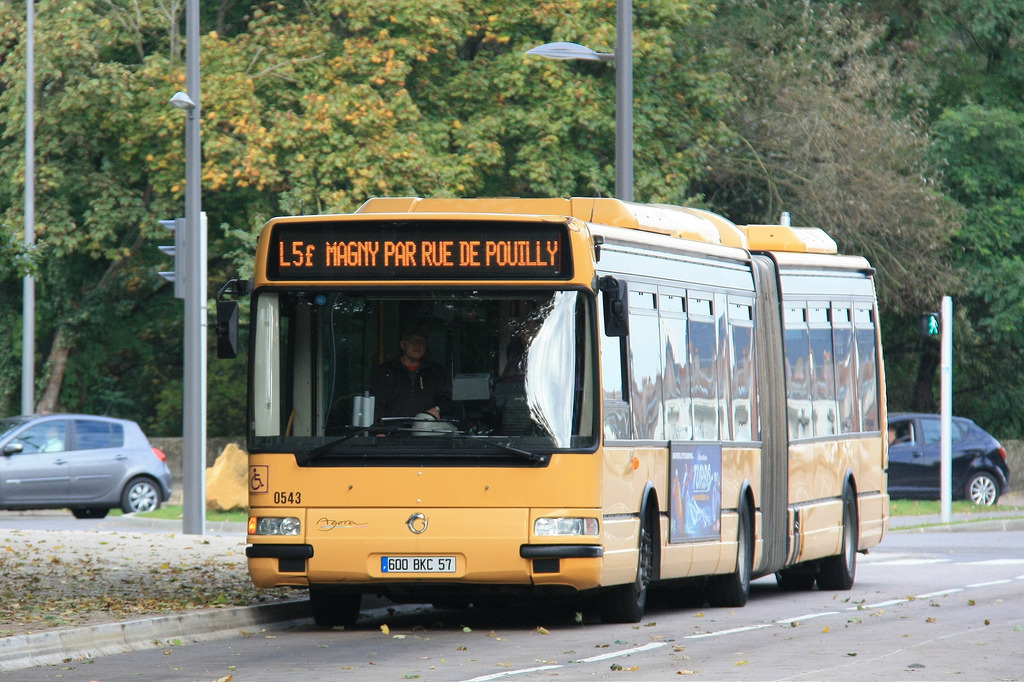 Metz, Irisbus Agora L № 0543