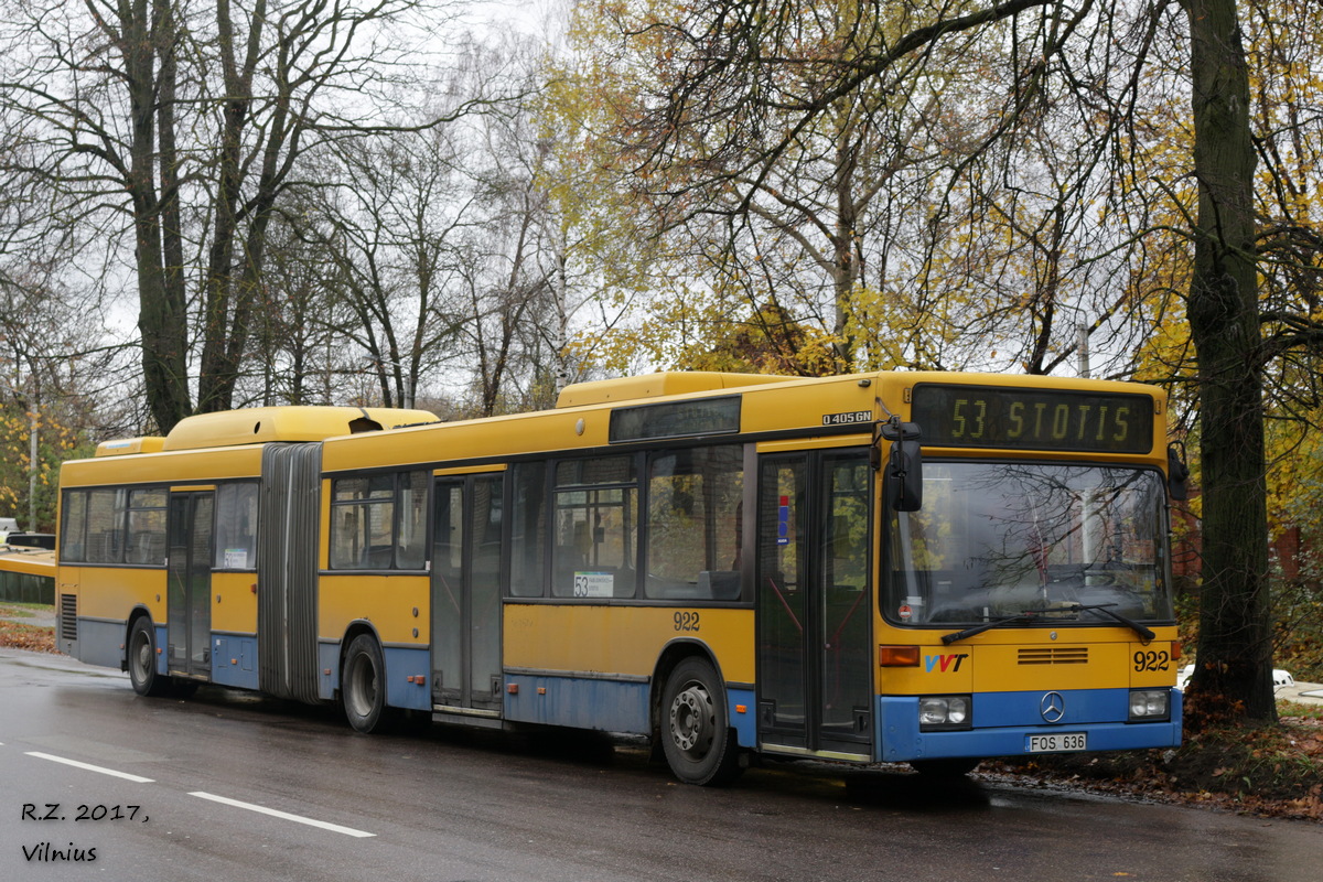 Vilnius, Mercedes-Benz O405GN2 CNG # 922