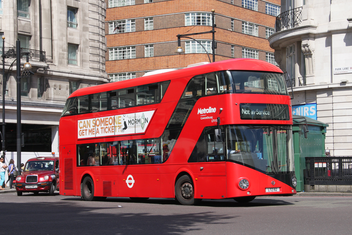 London, Wright New Bus for London # LT112