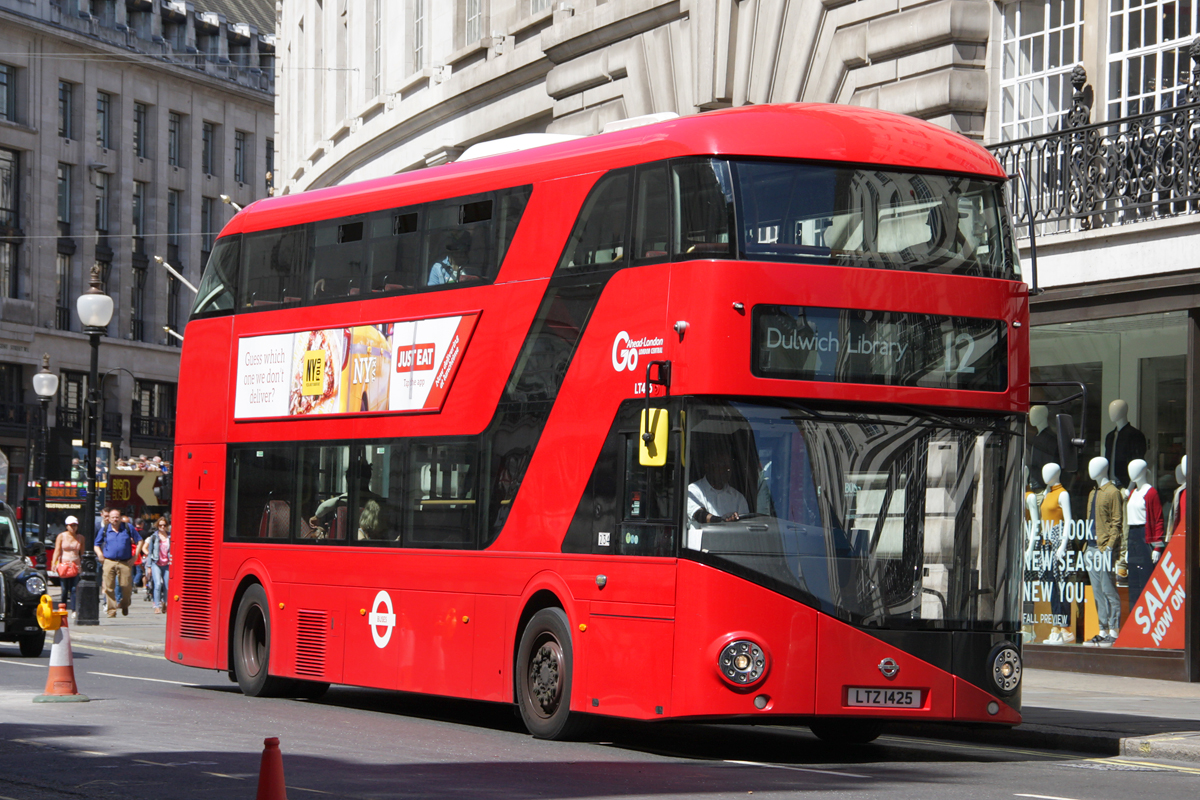 London, Wright New Bus for London # LT425