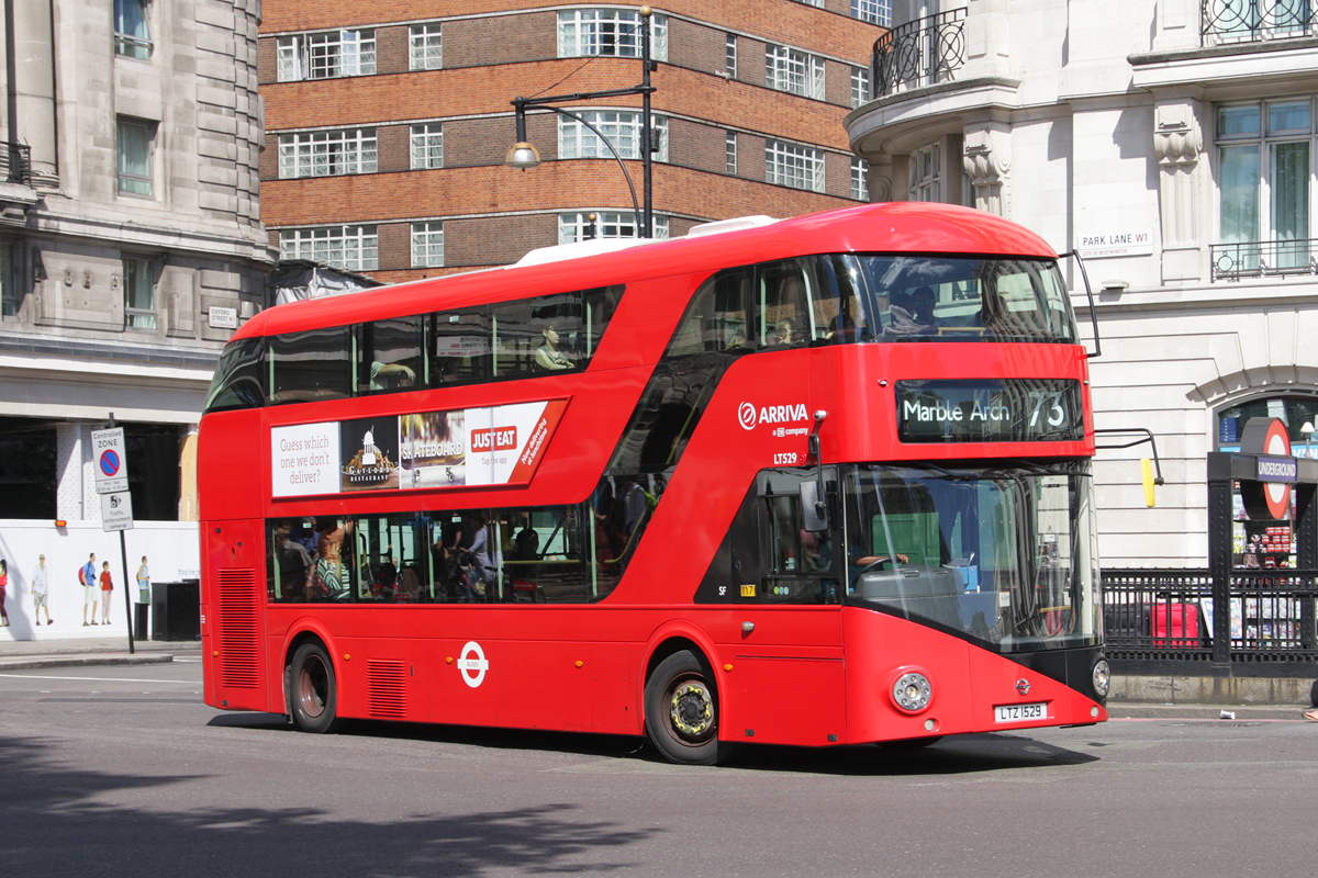 London, Wright New Bus for London # LT529