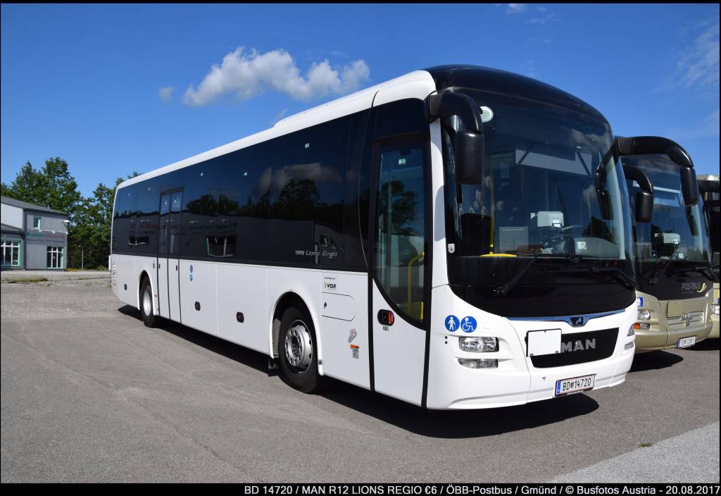 Gmünd, MAN R12 Lion's Regio ÜL364 # 14720