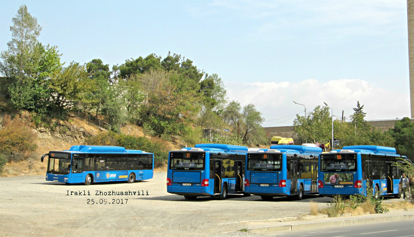 Tbilisi, MAN A21 Lion's City NL313 CNG No. TT-139-CB; Tbilisi, MAN A21 Lion's City NL313 CNG No. TT-102-CB; Tbilisi, MAN A21 Lion's City NL313 CNG No. TT-092-CB; Tbilisi, MAN A21 Lion's City NL313 CNG No. TT-054-CB