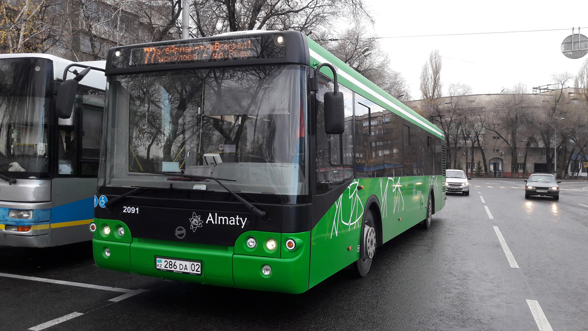 Almaty, LiAZ-5292.60 №: 2091