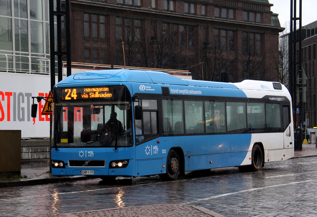 Хельсинки, Volvo 7700 Hybrid № 1202
