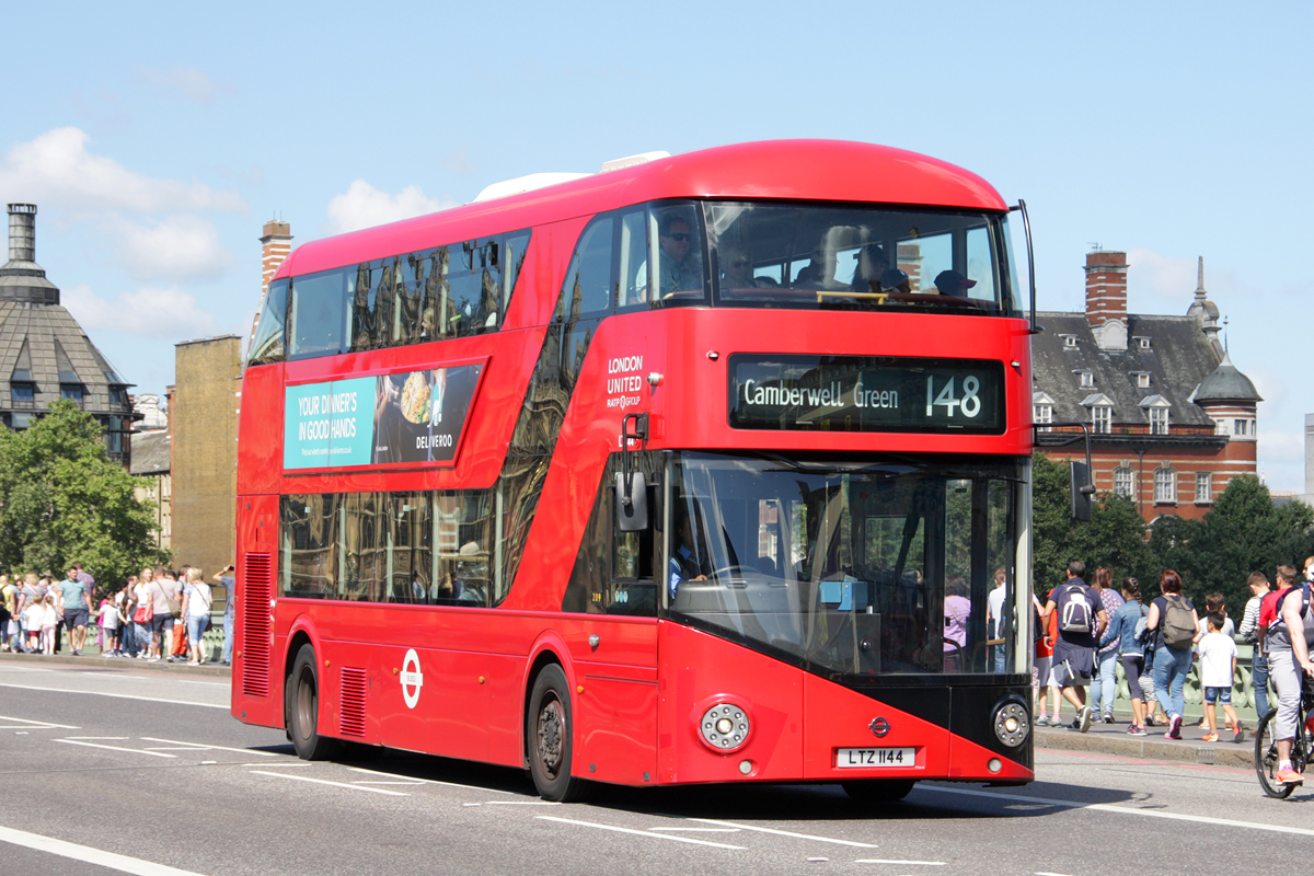 London, Wright New Bus for London # LT144
