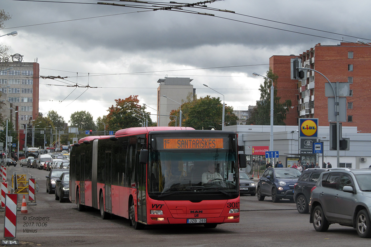 Vilnius, MAN A23 Lion's City GL NG313 č. 3017