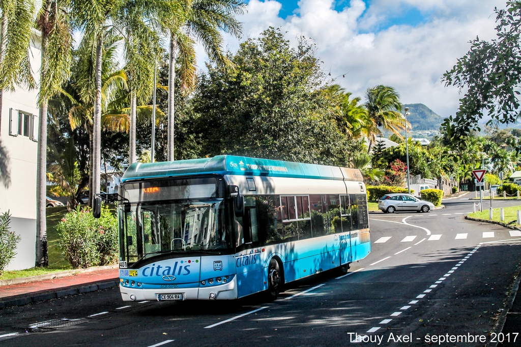 Saint-Denis (Réunion), Solaris Urbino III 12 Hybrid # 401H