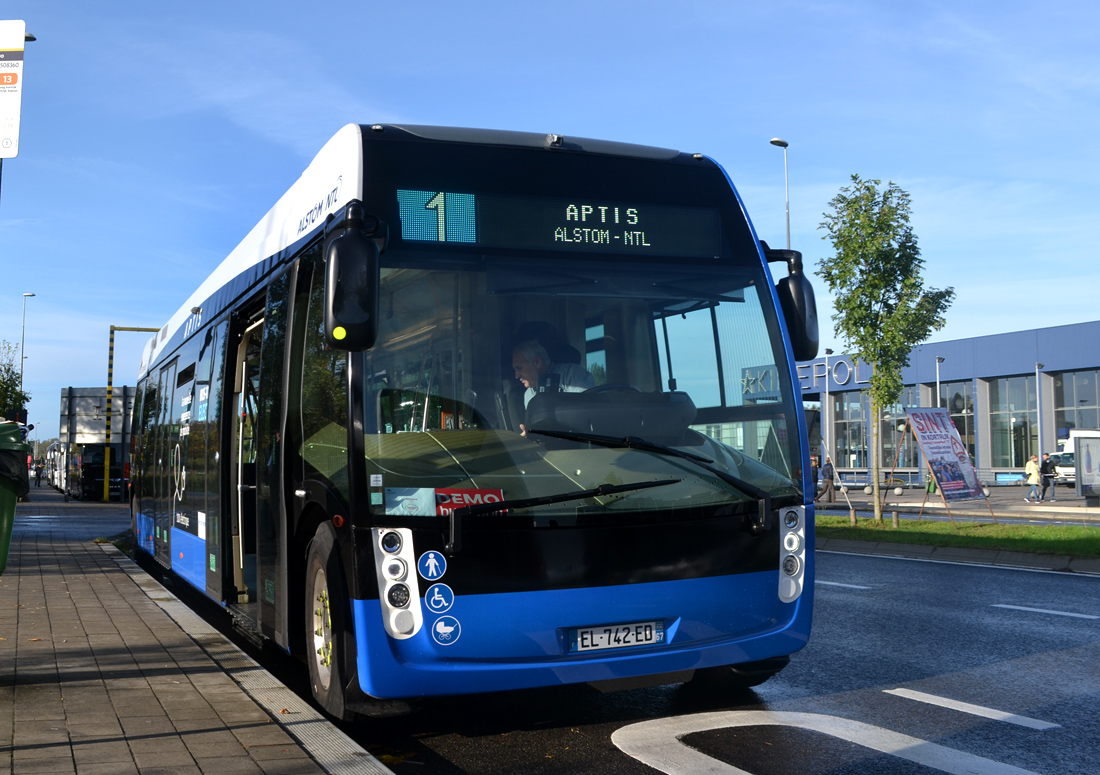 Bobigny, Alstom Aptis NTL 12 # EL-742-ED; Kortrijk — Busworld 2017