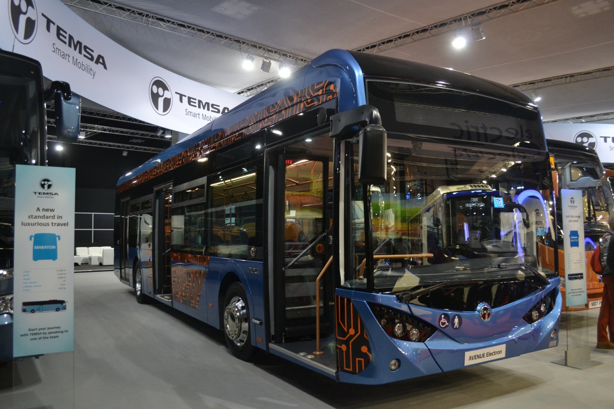 Kortrijk — Busworld 2017; Adana — TEMSA Global A.Ş.