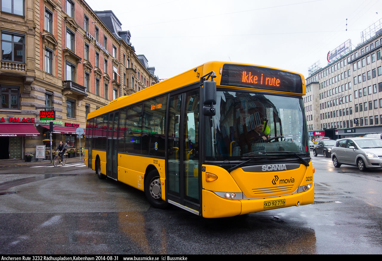 Copenhagen, Scania OmniLink CK230UB 4x2LB # 3232